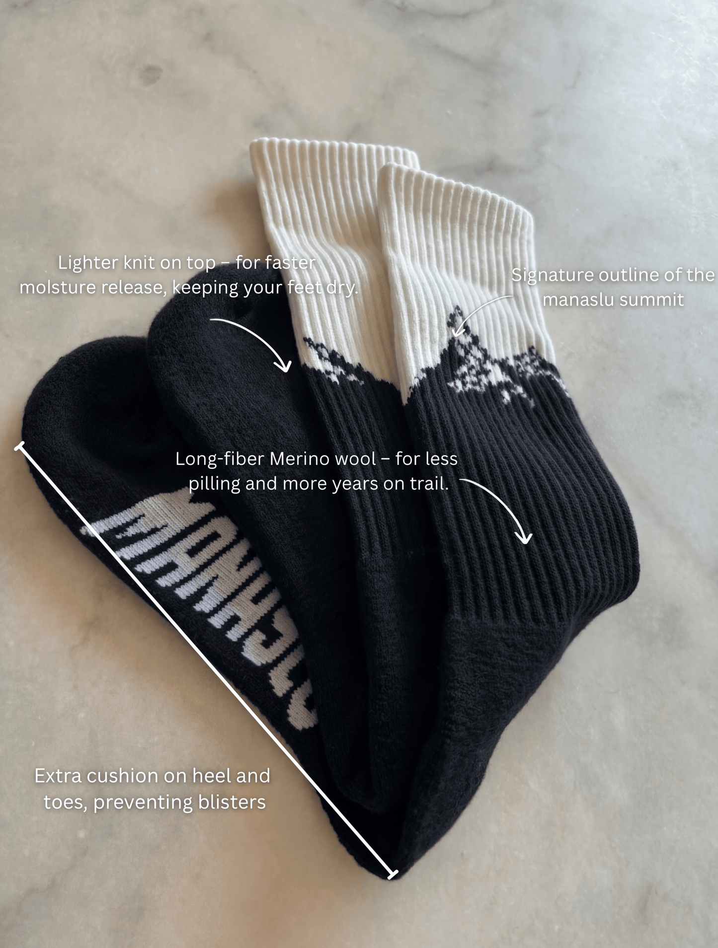 Hiking Socks Noir